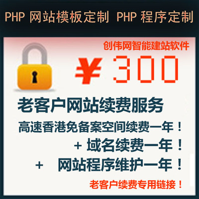 100%好评老客户网站建设 域名+空间+维护每年仅300元